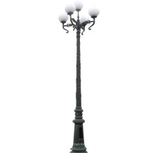 Уличный фонарь из чугуна, уличный фонарь на площади в парке